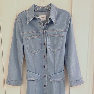 Nanushka Stretch Denim Maxi Dress Size S